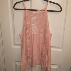 Beautiful, pink, lace